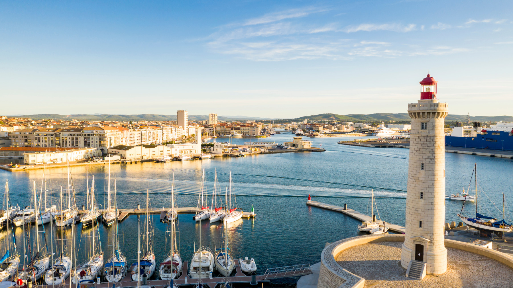 le port de Sète dans l'hérault